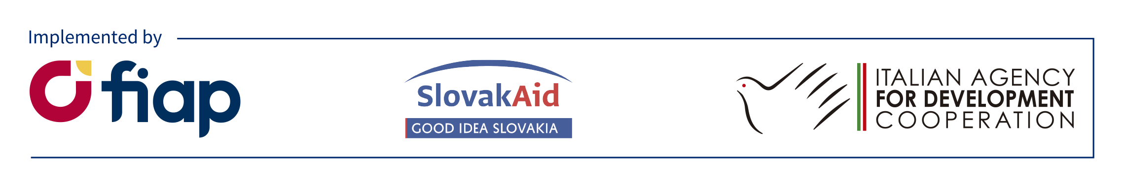 Implemented by logos